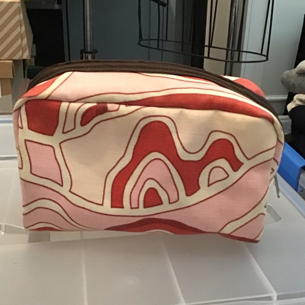 Angela Adams Red and Pink Bag